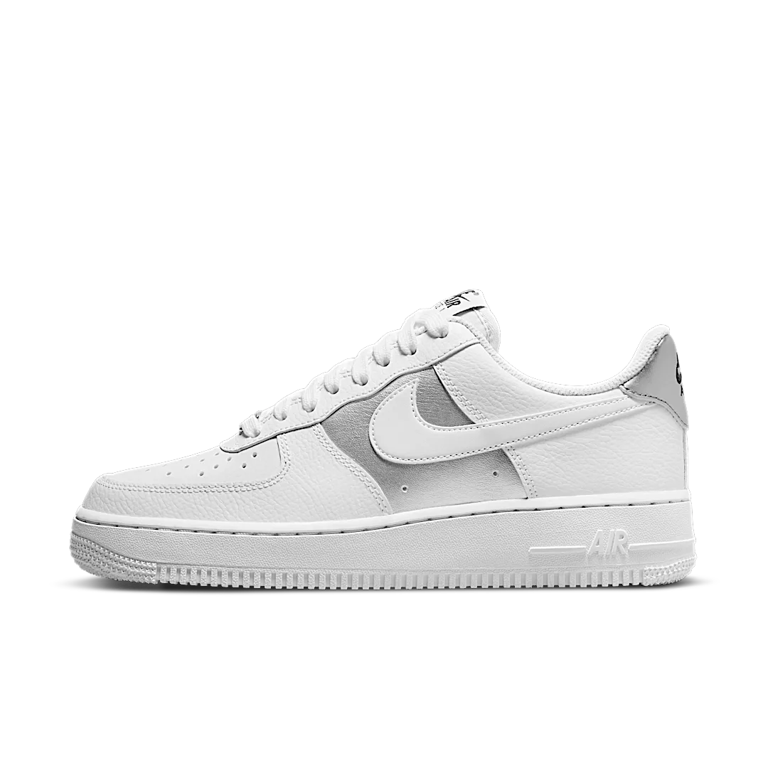 Nike Air Force 1 Low '07 White Metallic Silver (2022), White/White-Black-Metallic Silver (DD8959-104)