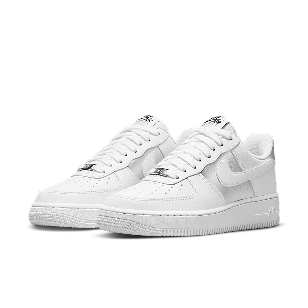 Nike Air Force 1 Low '07 White Metallic Silver (2022), White/White-Black-Metallic Silver (DD8959-104)