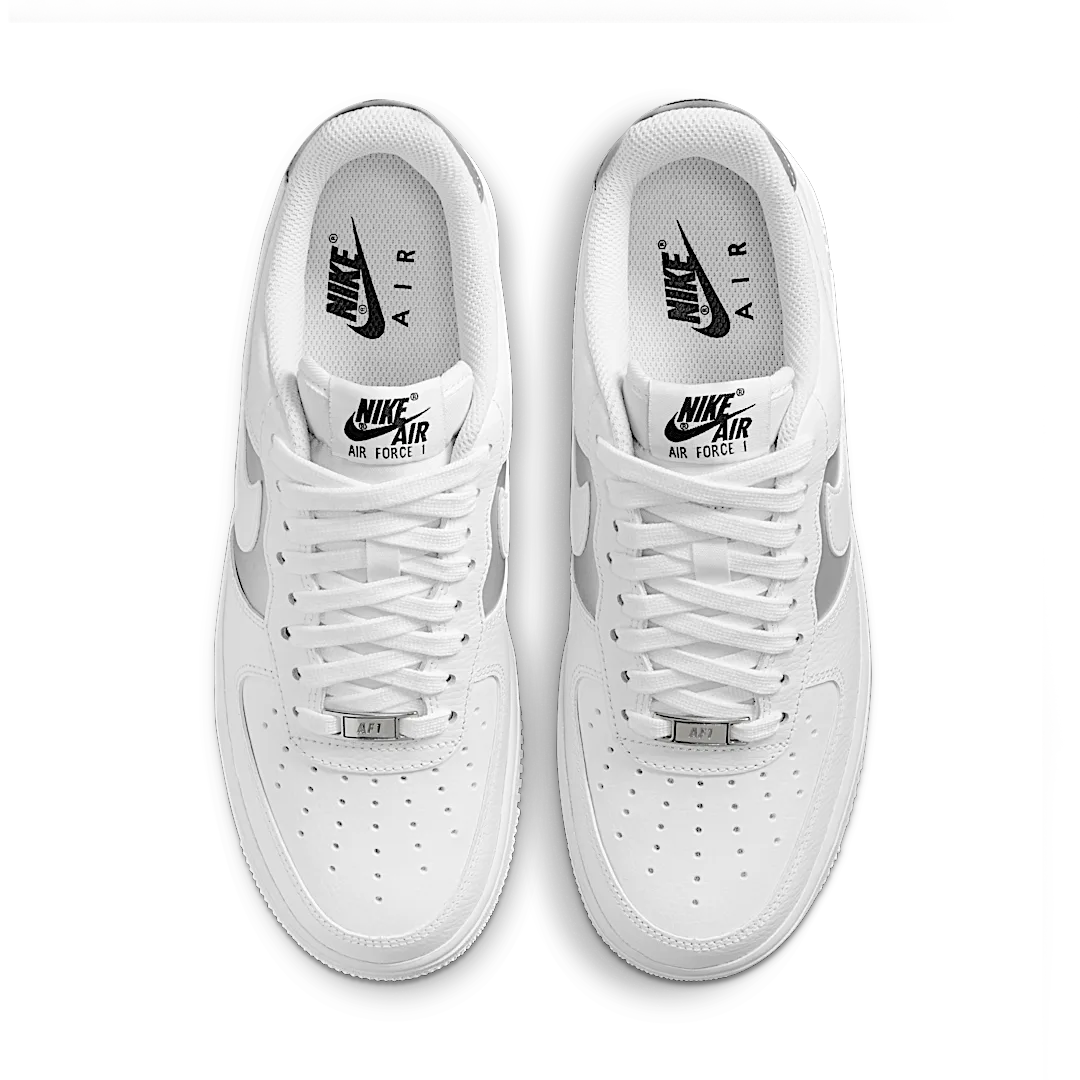 Nike Air Force 1 Low '07 White Metallic Silver (2022), White/White-Black-Metallic Silver (DD8959-104)