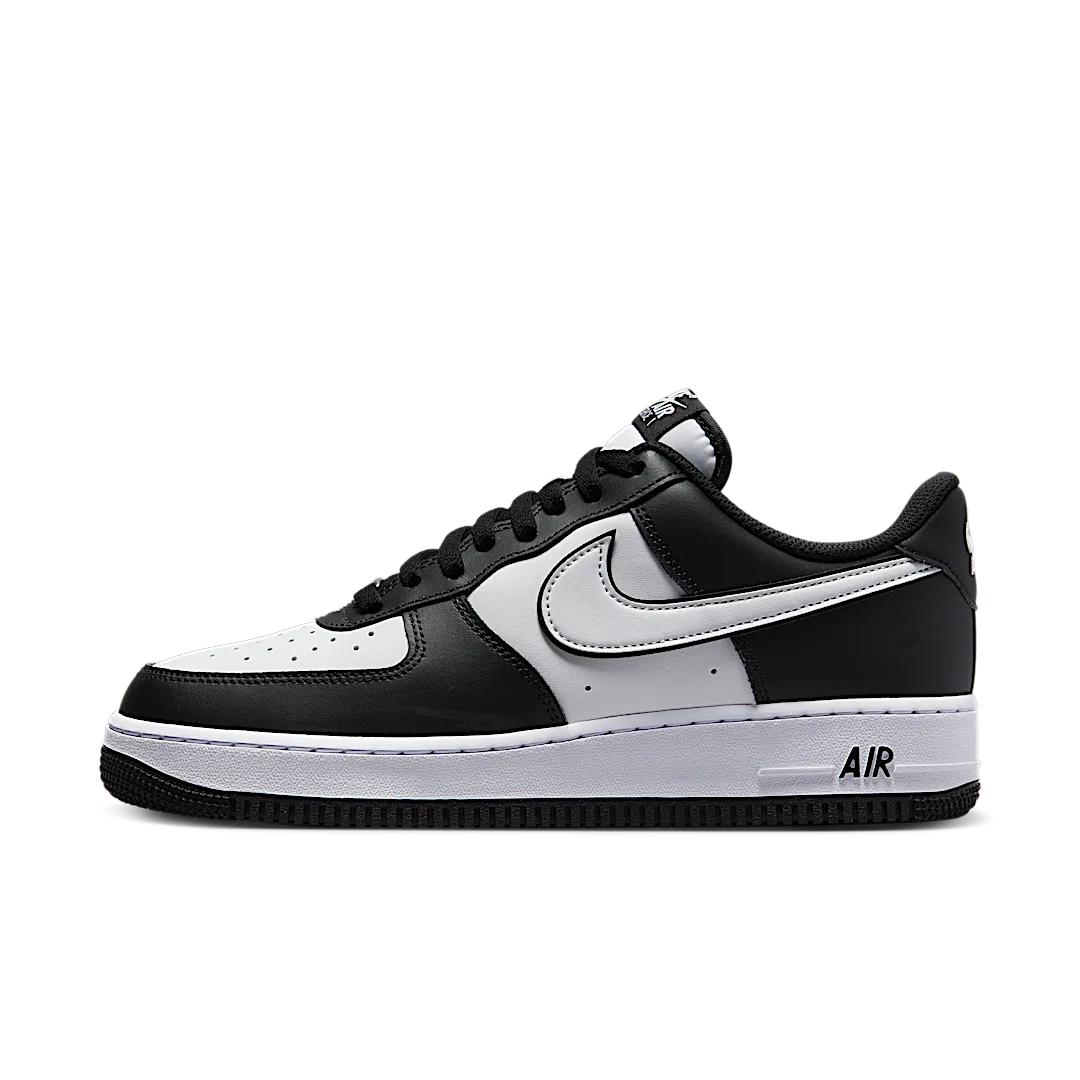 Nike Air Force 1 Low '07 White Swoosh Panda, Black/White/Black (DV0788-001)