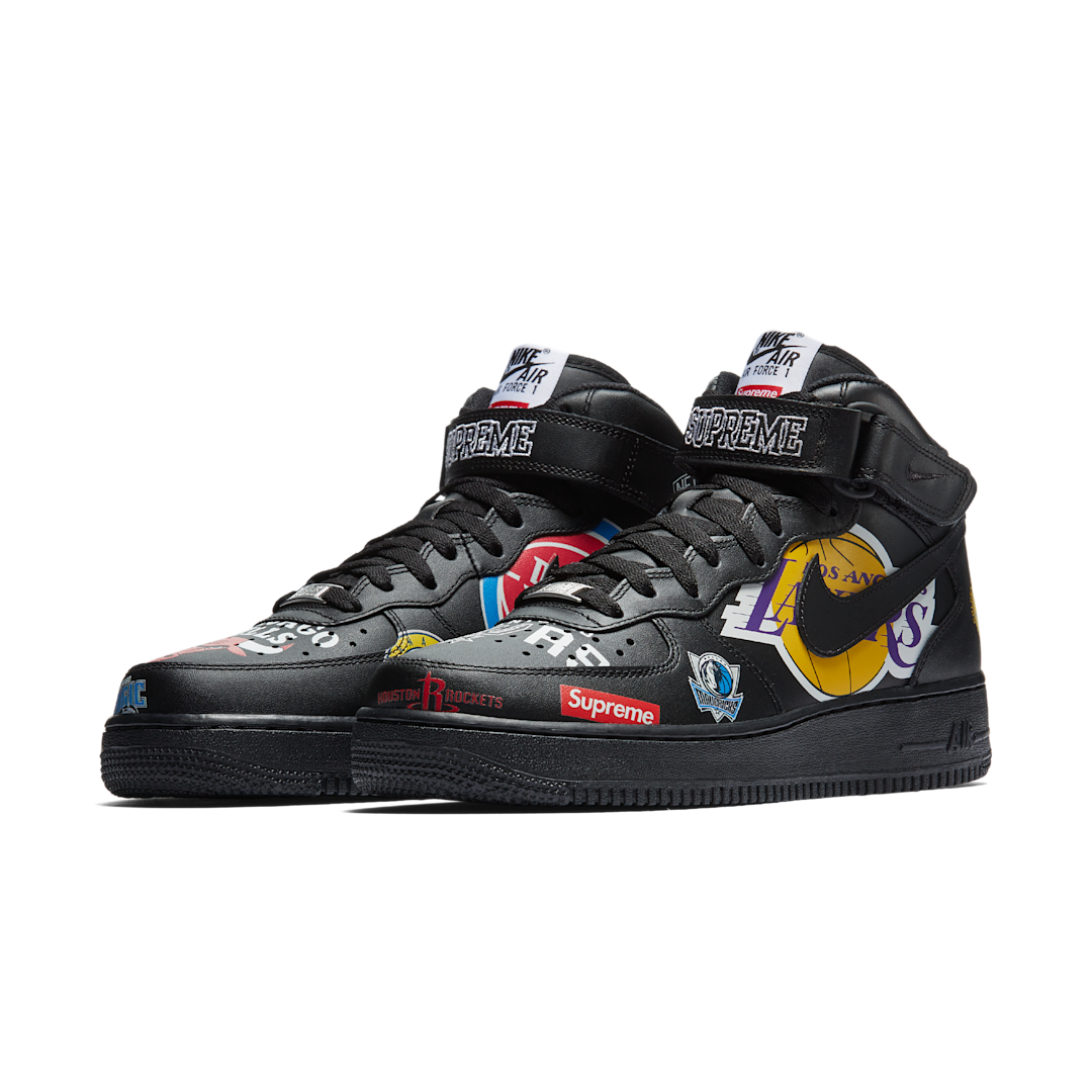 Nike Air Force 1 Mid Supreme NBA Black