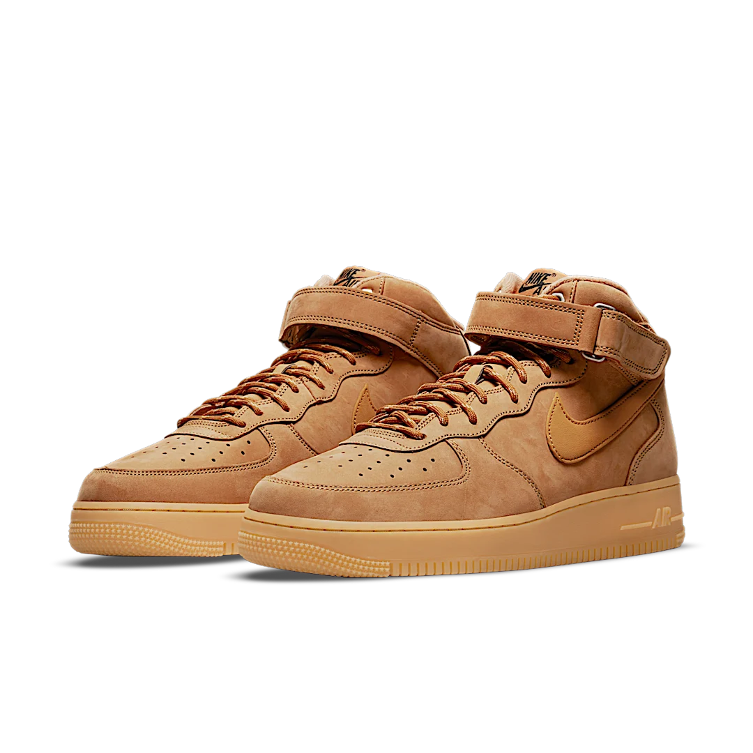 Nike Air Force 1 Mid '07 Flax, Flax/Gum Light Brown/Black/Wheat (DJ9158-200)