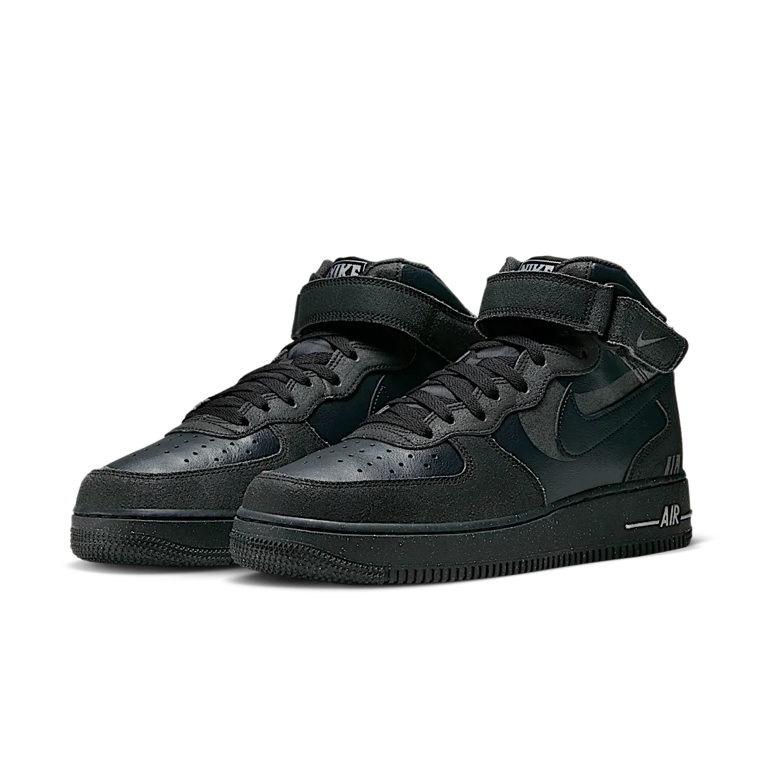 Nike Air Force 1 Mid '07 LX Halloween (2022), Off Noir/Off Noir-Black-Light Smoke Grey (DQ7666-001)