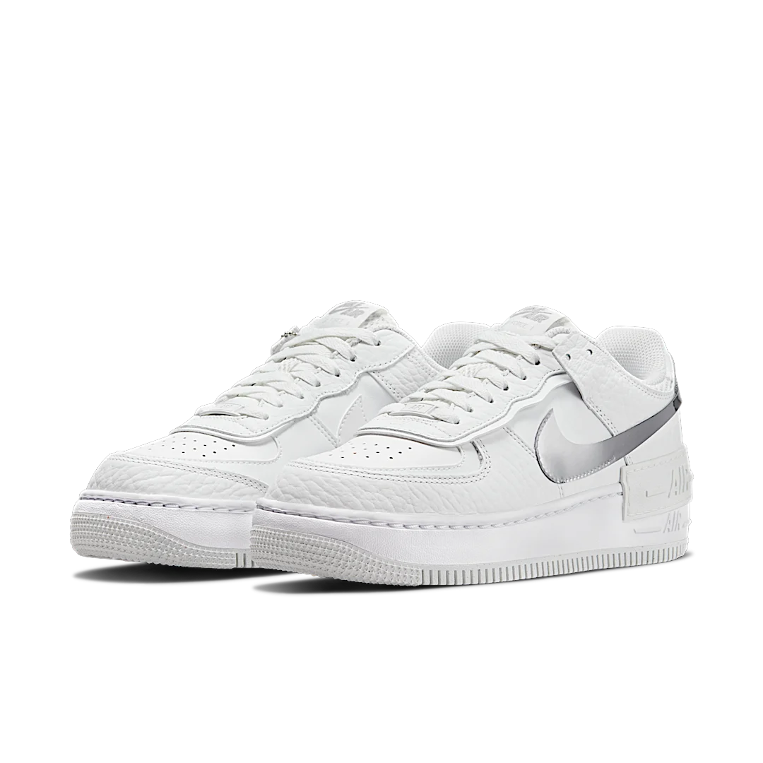Nike Air Force 1 Shadow White Chrome, White/Chrome (DQ0837-100)