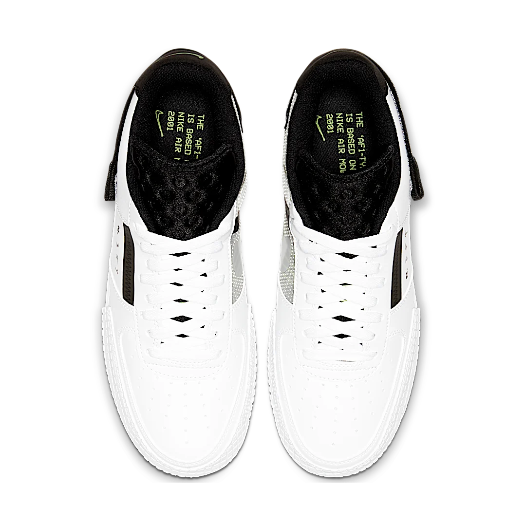 Nike Air Force 1 Type White Black Volt, White/Black-White-Volt (AT7859-101)