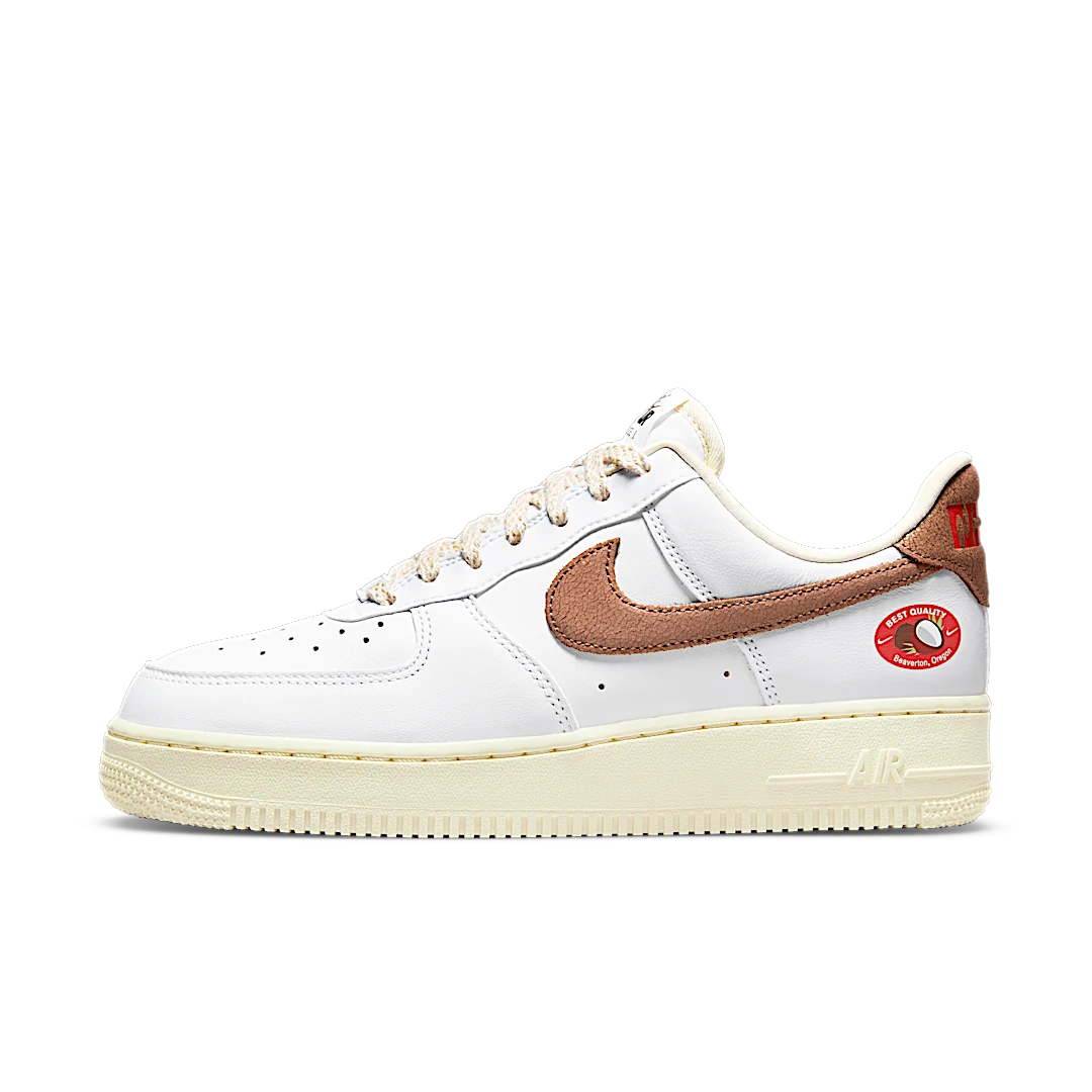 Nike Air Force 1 '07 LX Coconut, White/Archaeo Brown/Coconut Milk (DJ9943-101)