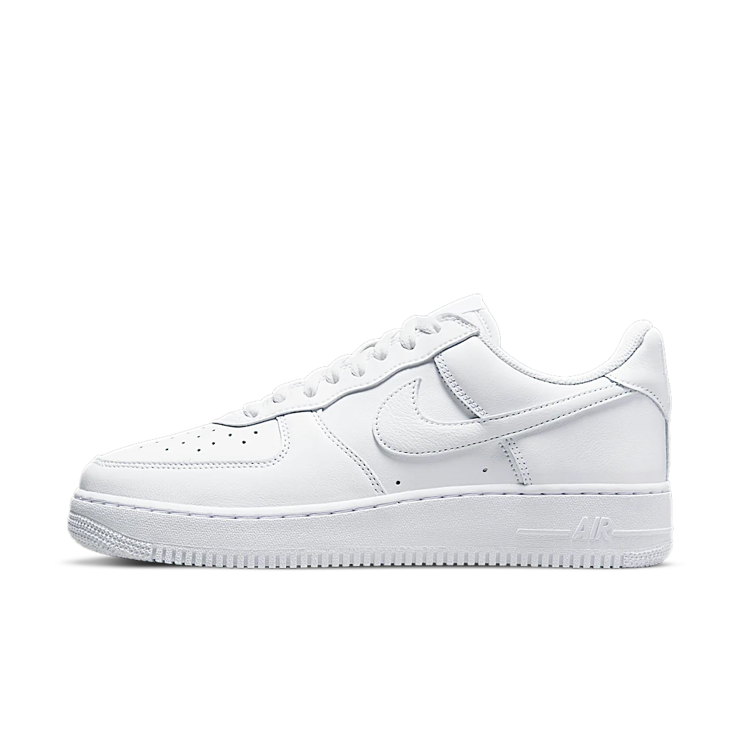 Nike Air Force 1 '07 Low Color of the Month Triple White, White/White-White-Metallic Gold (DJ3911-100)