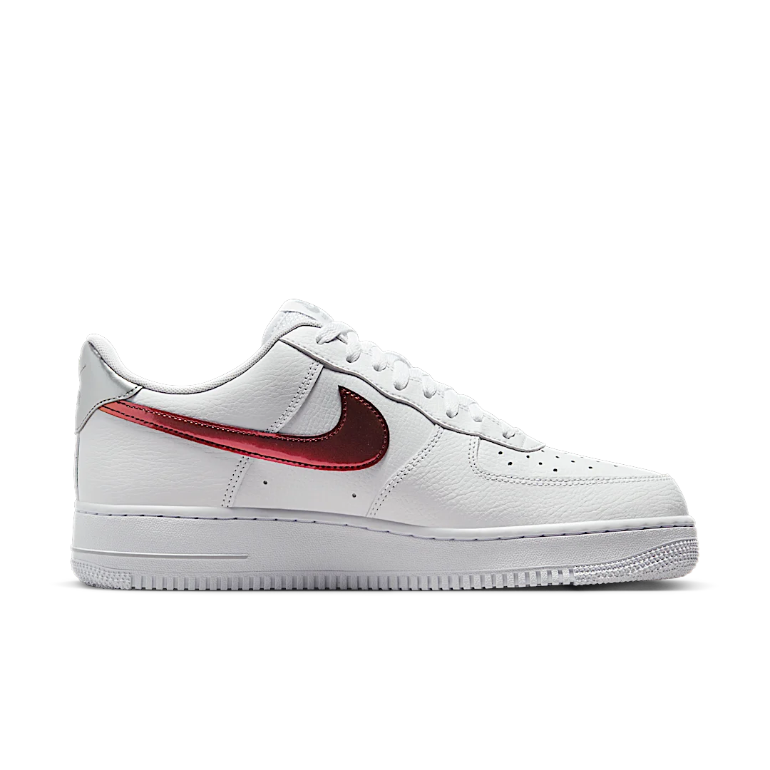 Nike Air Force 1 '07 Low White Picante Red, White/Wolf Grey/Metallic Silver/Picante Red (FD0654-100)