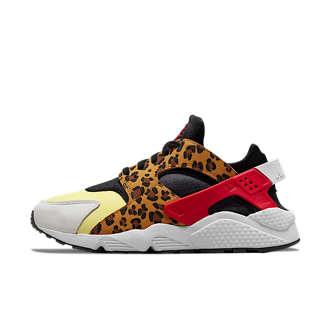 Nike Air Huarache SNKRS Day, White/Leopard/Black-Maroon (DM9092-700)