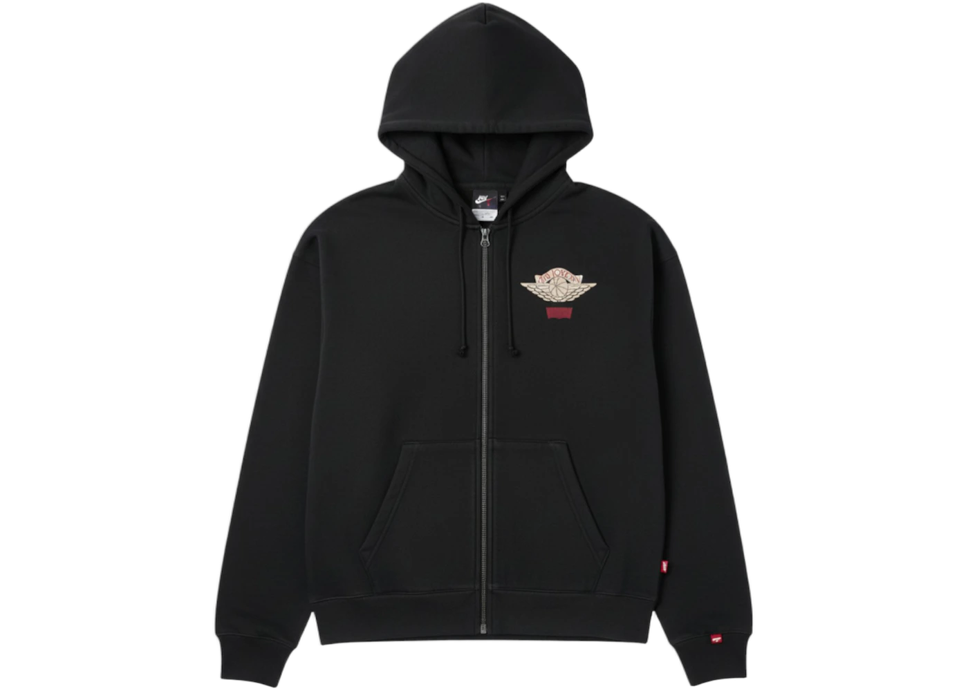 Nike Air Jordan x Levi's Full Zip Hoodie Black - Sneak