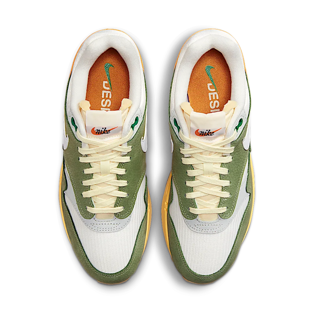 Nike Air Max 1 Designed by Japan, Green/White-Orange (FD0395-386)