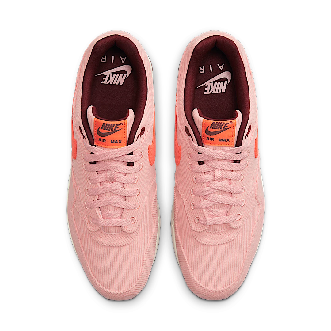 Nike Air Max 1 PRM Corduroy Coral Stardust, Coral Stardust/Bright Coral/Oxen Brown (FB8915-600)