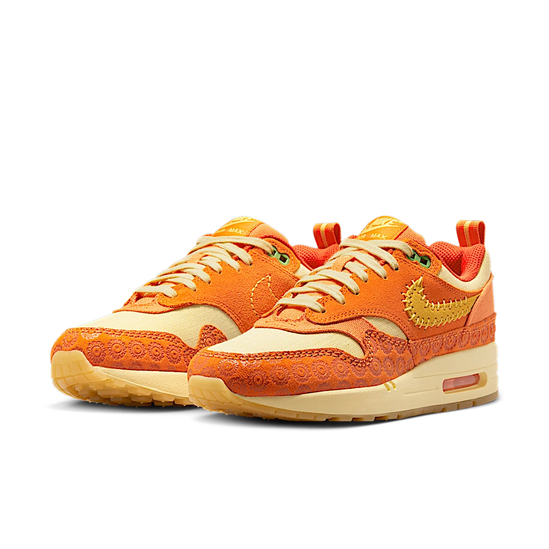 Nike Air Max 1 PRM Somos Familia, Orange/Cream/Yellow-Green (DZ5352-847)