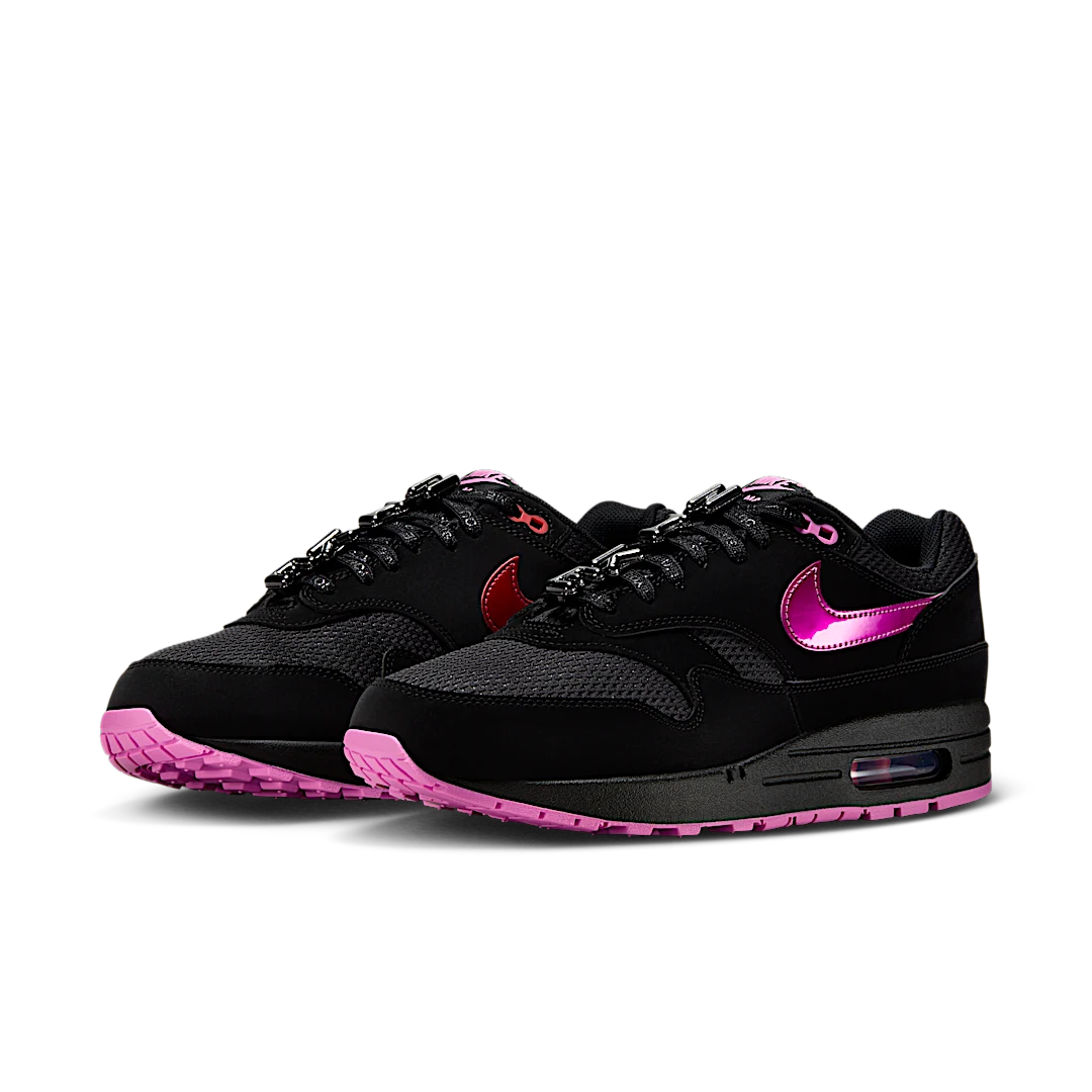 Nike Air Max 1 PRM Valentine’s Day Black, Black/Playful Pink (HV2302-001)