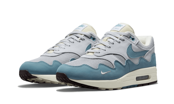 Nike Air Max 1 Patta Waves Noise Aqua (without Bracelet), Metallic Silver/Noise Aqua-Pure Platinum (DH1348-004)