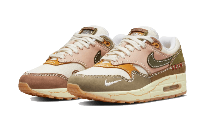 Nike Air Max 1 Premium Wabi-Sabi, Tan/Olive/Sail/Brown (DQ8656-133)