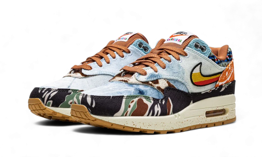 Nike Air Max 1 SP Concepts Heavy, Elemental Gold/Sail-Black-Worn Blue (DN1803-900)