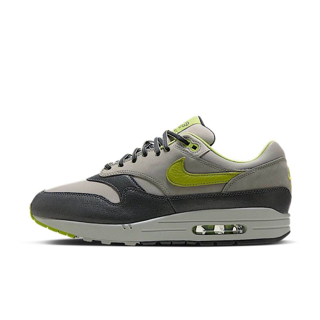 Nike Air Max 1 SP HUF Pear Green (2024), Anthracite/Pear/Medium Grey/Flat Pewter (HF3713-002)