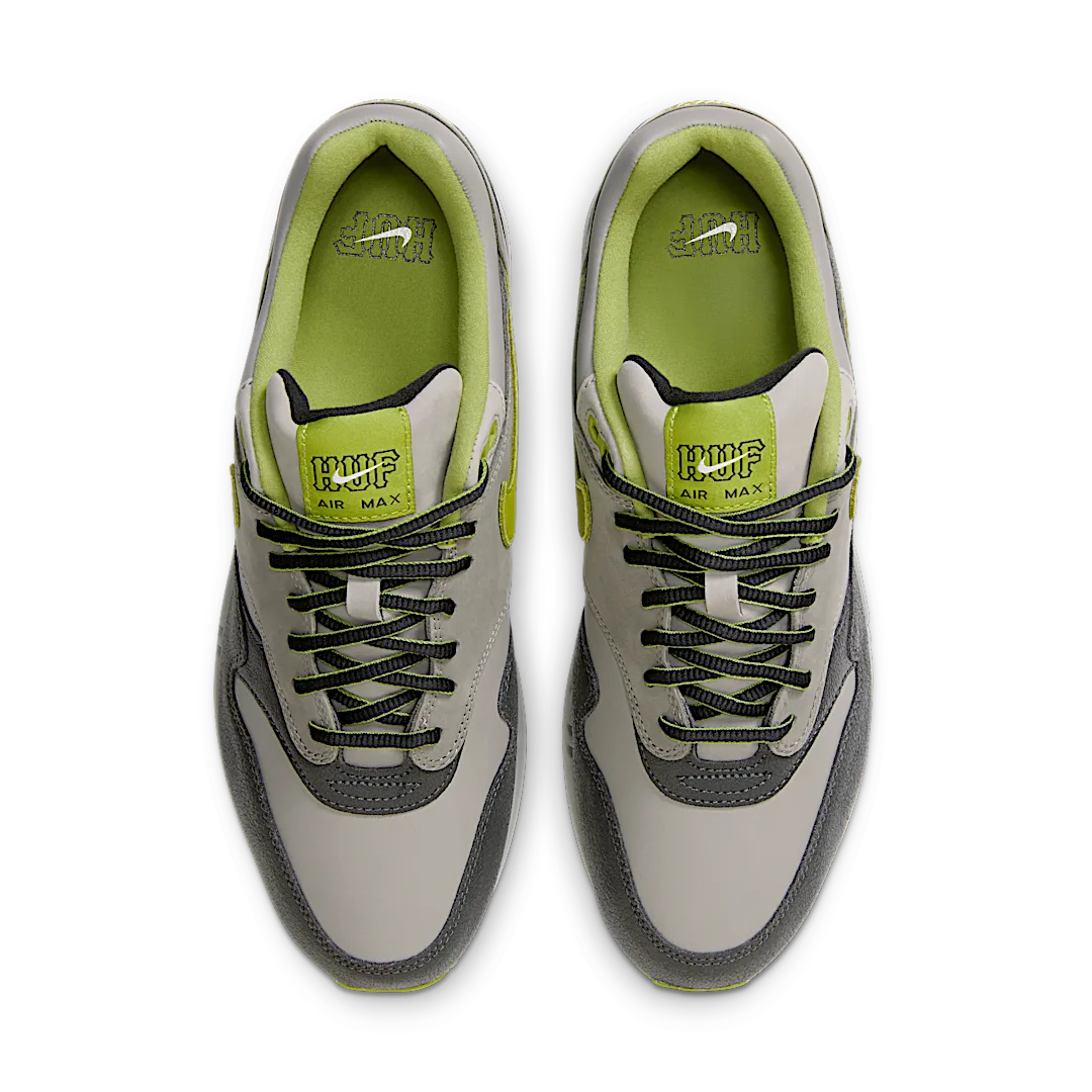 Nike Air Max 1 SP HUF Pear Green (2024), Anthracite/Pear/Medium Grey/Flat Pewter (HF3713-002)