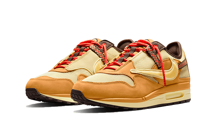 Nike Air Max 1 Travis Scott Cactus Jack Wheat Lemon Drop, Wheat/Lemon Drop-Baroque Brown (DO9392-701)