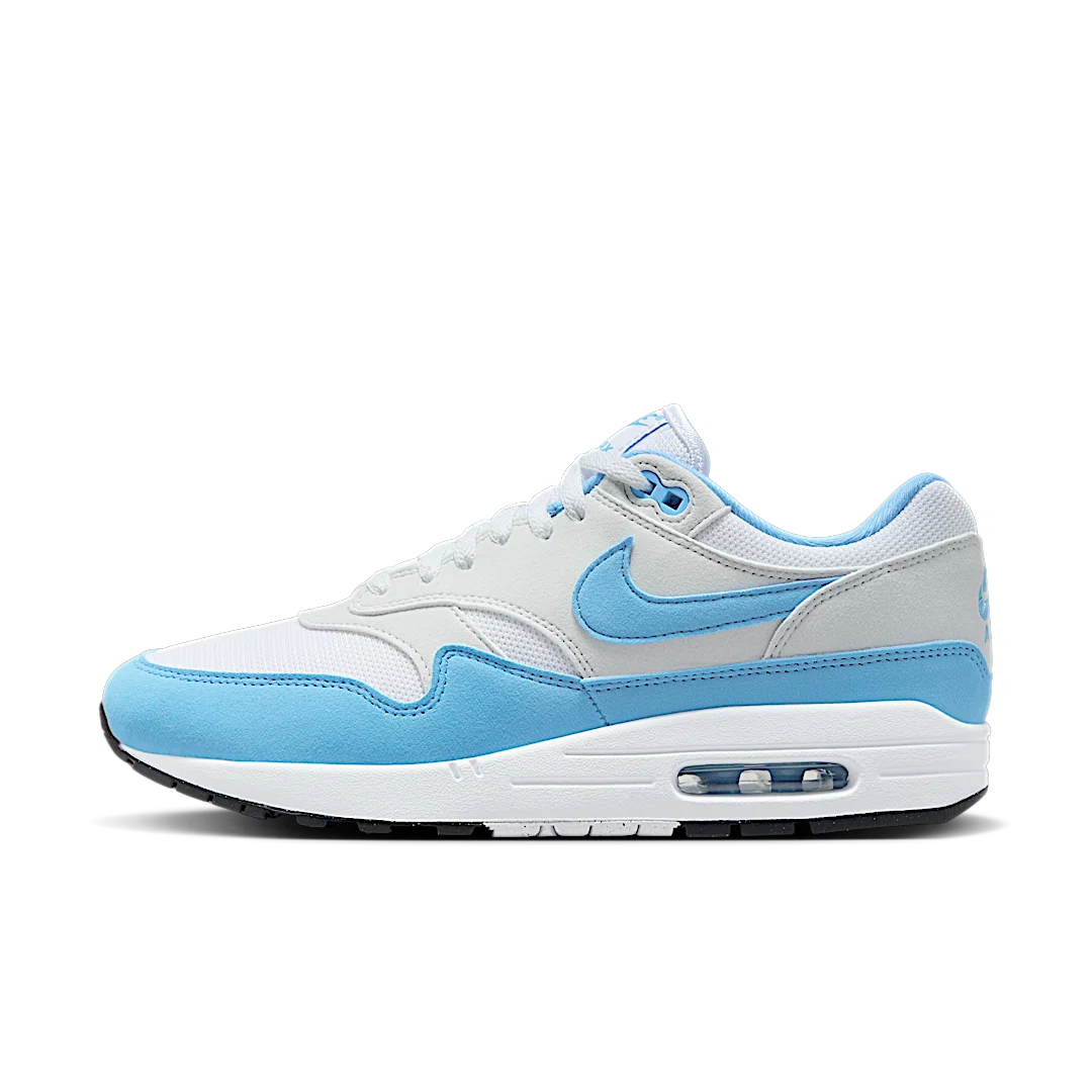 Nike Air Max 1 White University Blue, White/University Blue-Photon Dust-Black (FD9082-103)