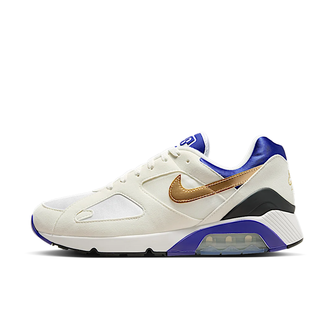 Nike Air Max 180 Summit White Concord, Summit White/Metallic Gold/Bright Concord (FJ9259-101)