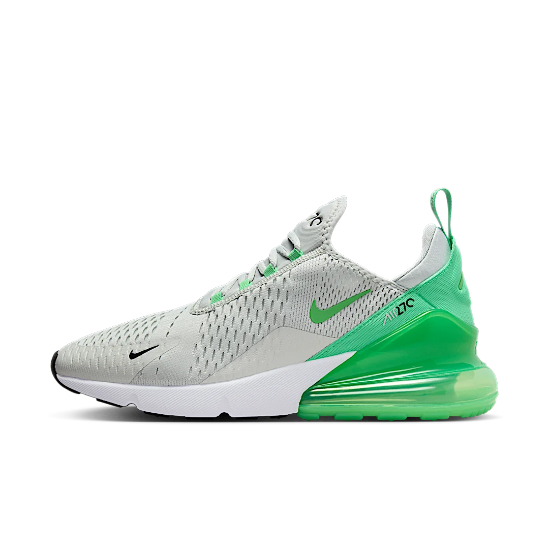 Nike Air Max 270 Light Silver Green Shock, Light Silver/Black/White/Green Shock (AH8050-027)