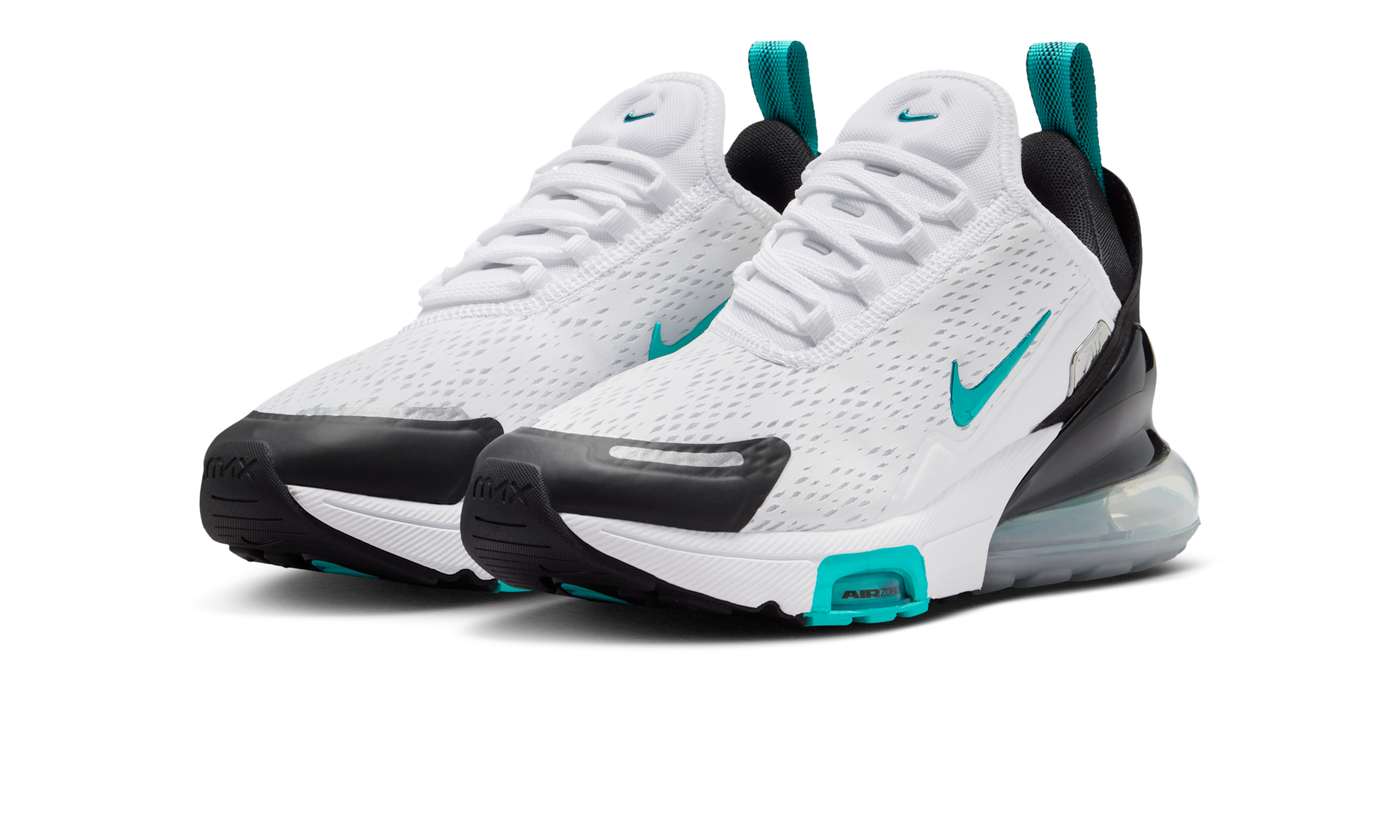 Nike Air Max 270 Premium White Black Metallic Silver
