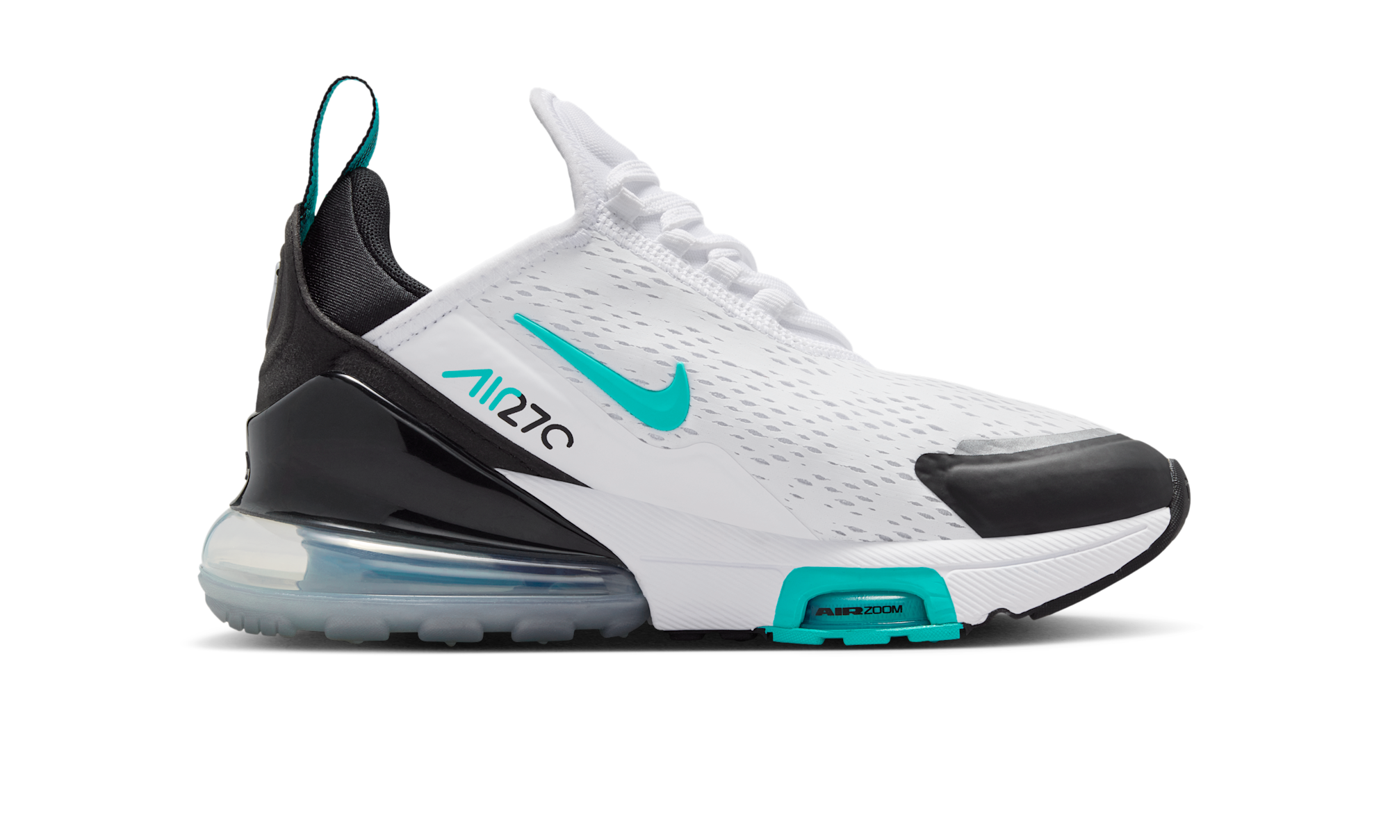 Nike Air Max 270 Premium White Black Metallic Silver