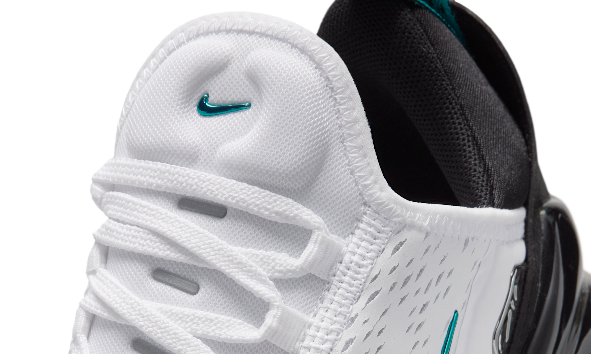 Nike Air Max 270 Premium White Black Metallic Silver