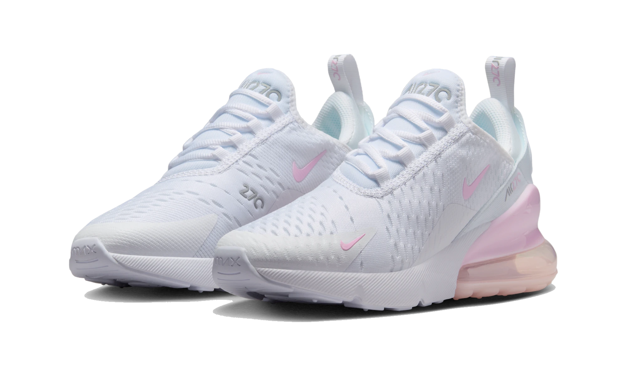 Nike Air Max 270 White Light Smoke Grey Pink Foam