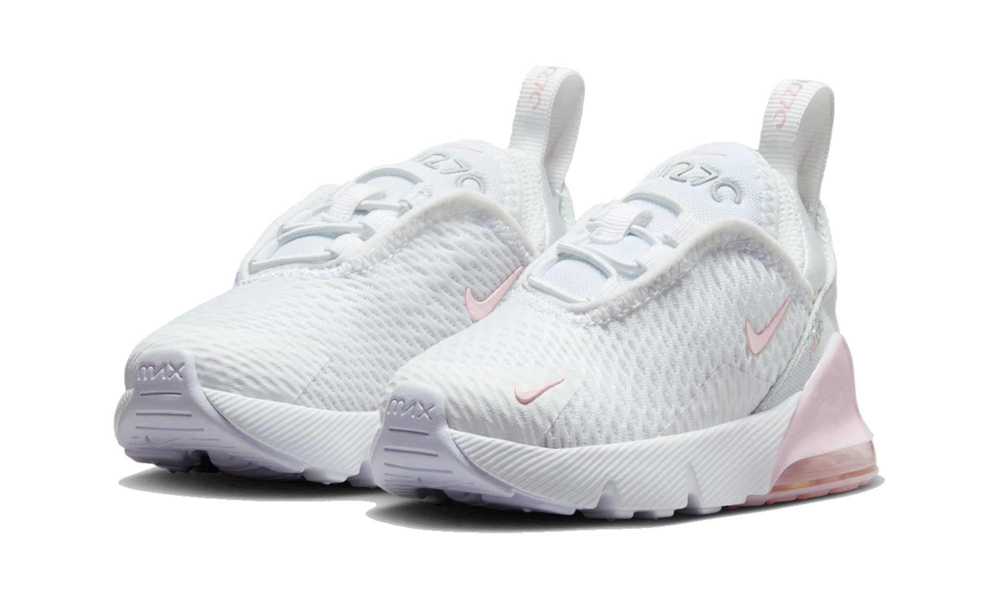 Nike Air Max 270 White Light Smoke Grey Pink Foam (TD)