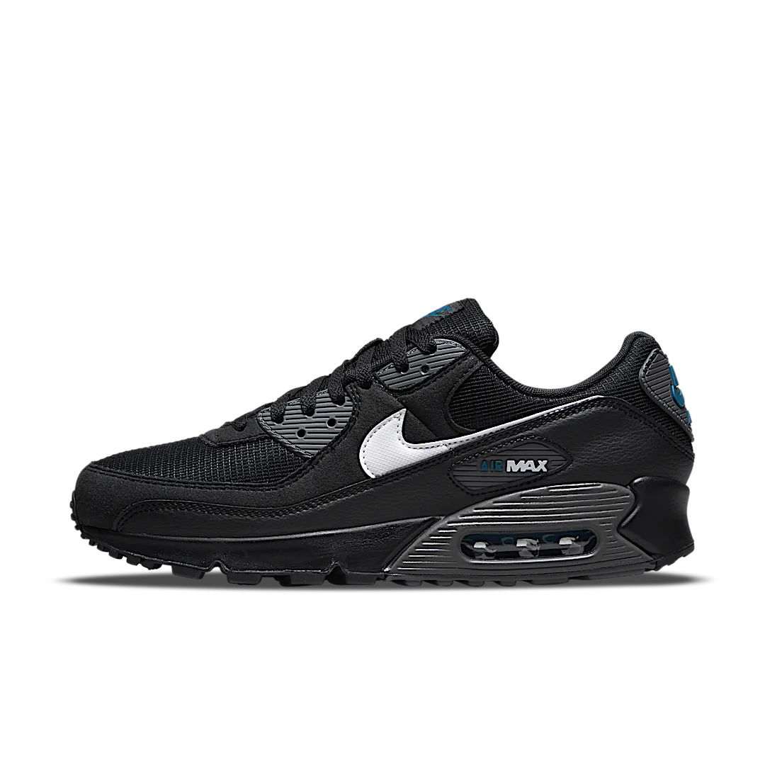 Nike Air Max 90 Black Marina Iron Grey White, Black/Marina/Iron Grey/White (DR0145-002)