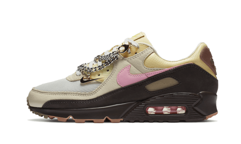 Nike Air Max 90 Cuban Link Velvet Brown, Velvet Brown/Pink-Light British Tan (CZ0469-200)