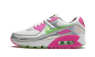 Nike Air Max 90 LX Daisy Leopard Iridescent, White/Illusion Green-Laser Fuchsia-Black (CQ2559-100)