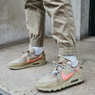 Nike Air Max 90 Off-White Desert Ore, Desert Ore/Desert Ore-Hyper Jade-Bright Mango (AA7293-200)