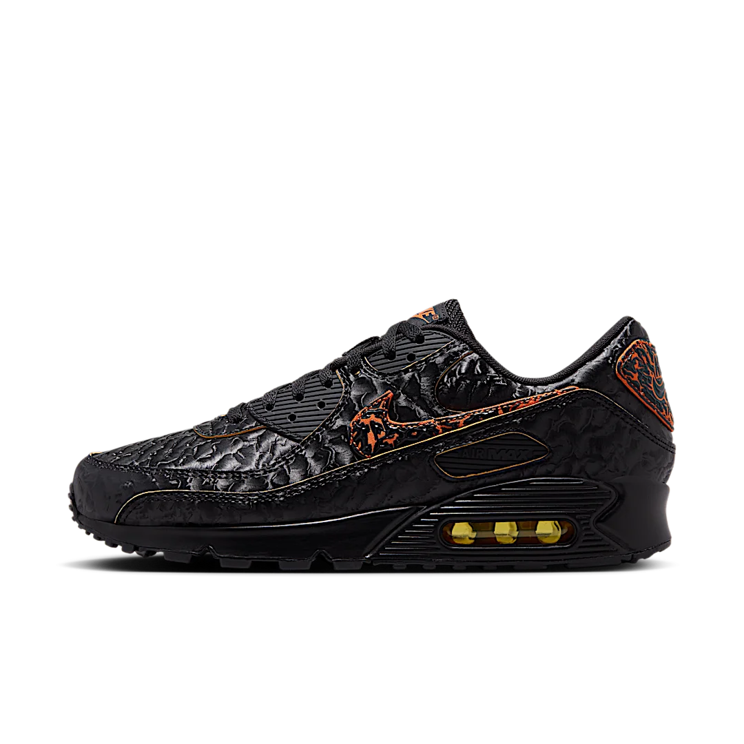 Nike Air Max 90 QS Volcano, Black/Black/Magma Orange/Laser Orange (HF3248-001)