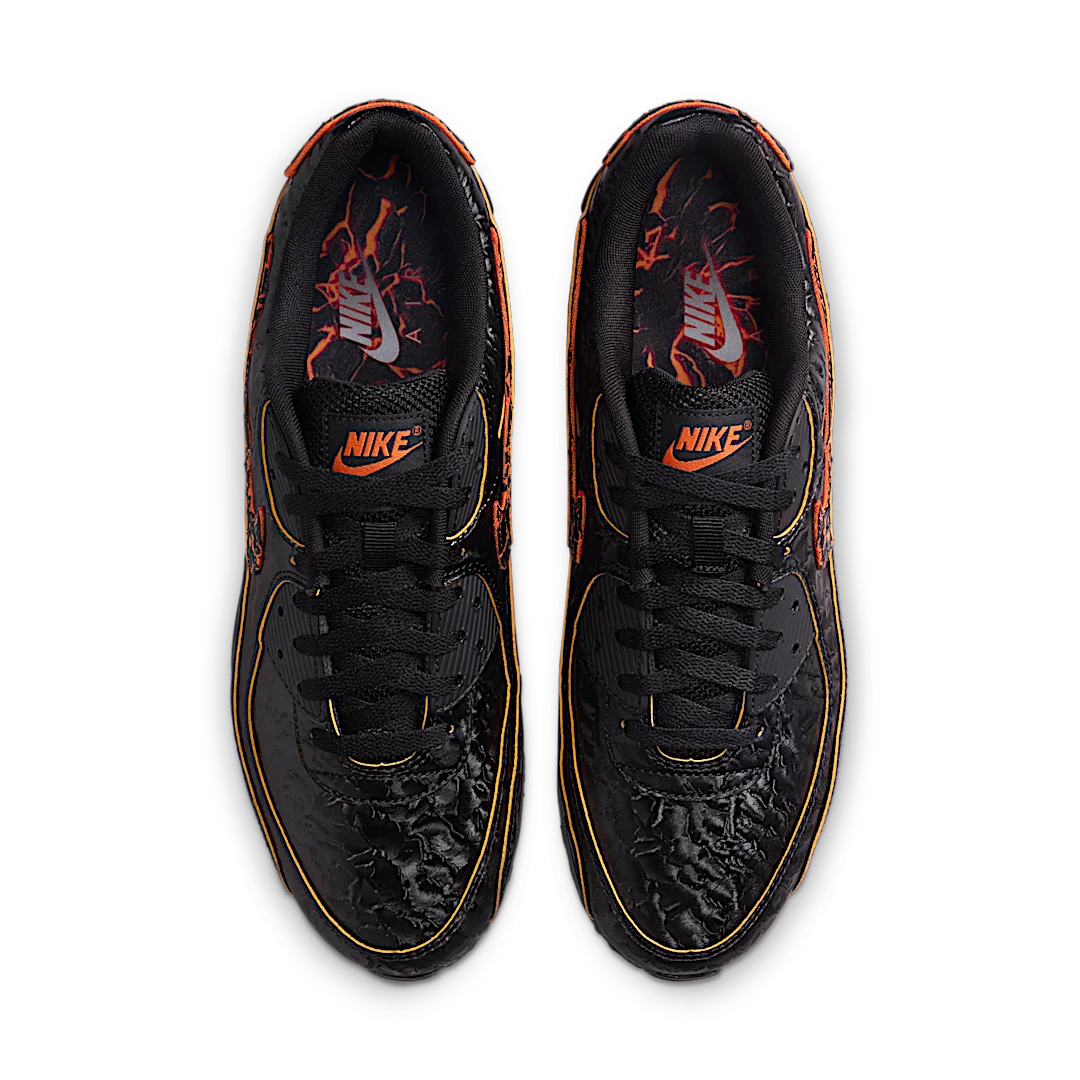 Nike Air Max 90 QS Volcano, Black/Black/Magma Orange/Laser Orange (HF3248-001)