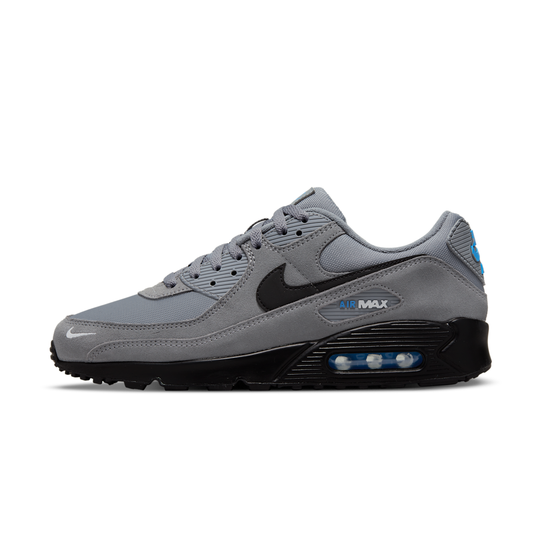 Nike Air Max 90 Smoke Grey Light Photo Blue, Smoke Grey/Light Photo Blue/Metallic Silver/Black (DO6706-002)