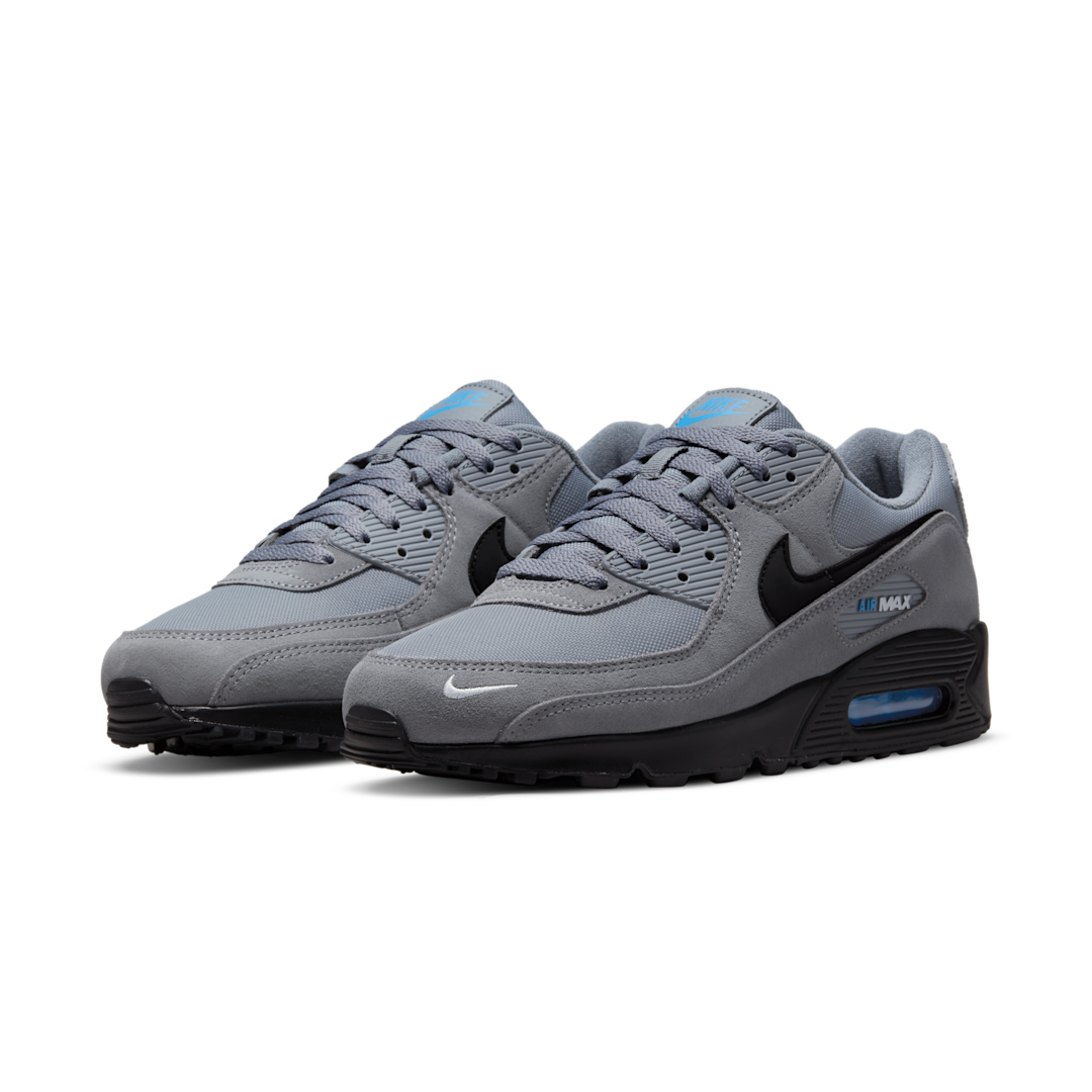 Nike Air Max 90 Smoke Grey Light Photo Blue, Smoke Grey/Light Photo Blue/Metallic Silver/Black (DO6706-002)