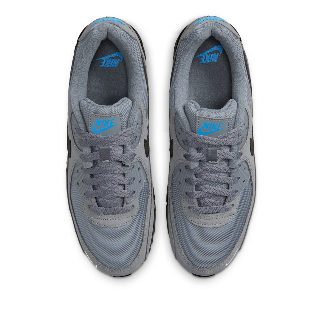 Nike Air Max 90 Smoke Grey Light Photo Blue, Smoke Grey/Light Photo Blue/Metallic Silver/Black (DO6706-002)