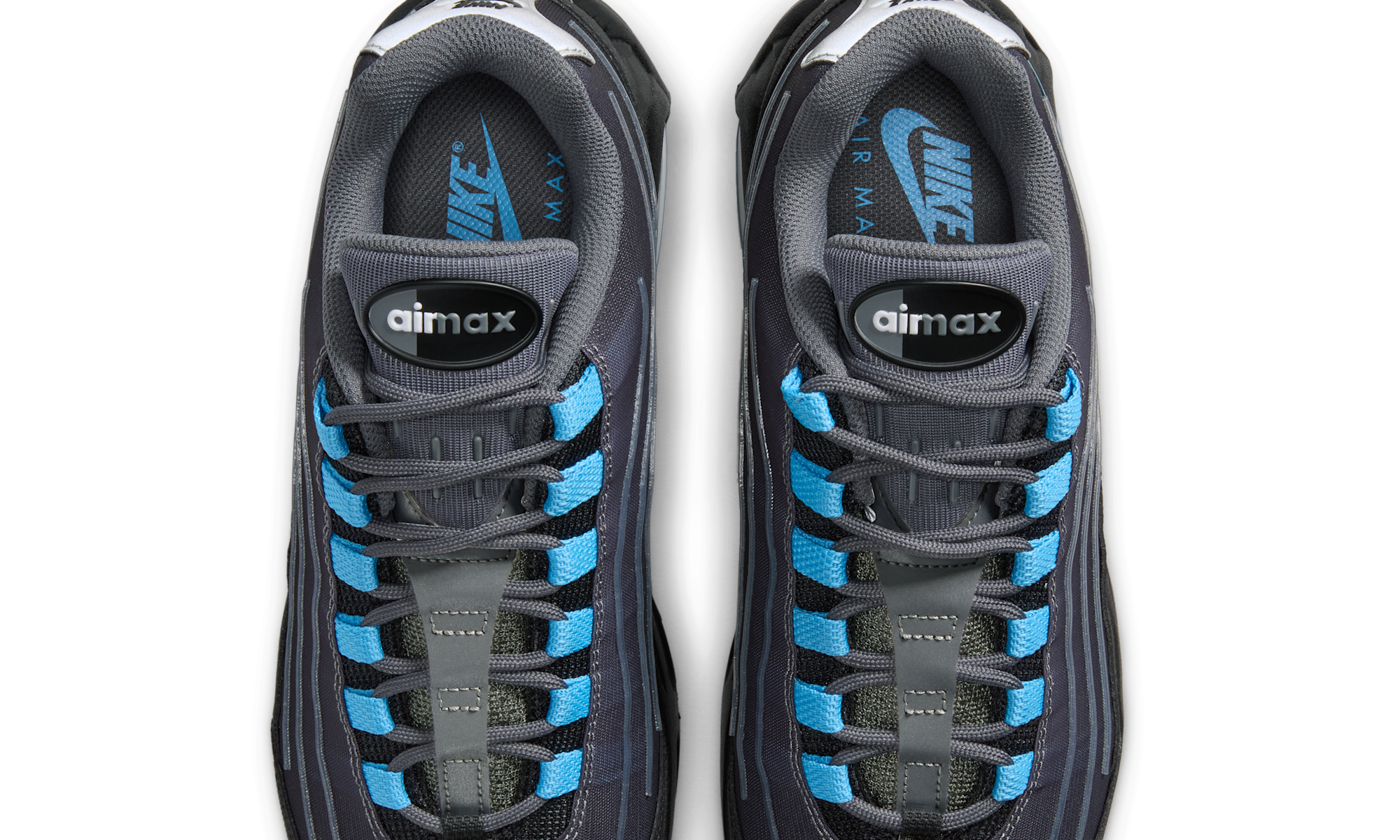 Nike Air Max 95 Big Bubble Tech Black University Blue