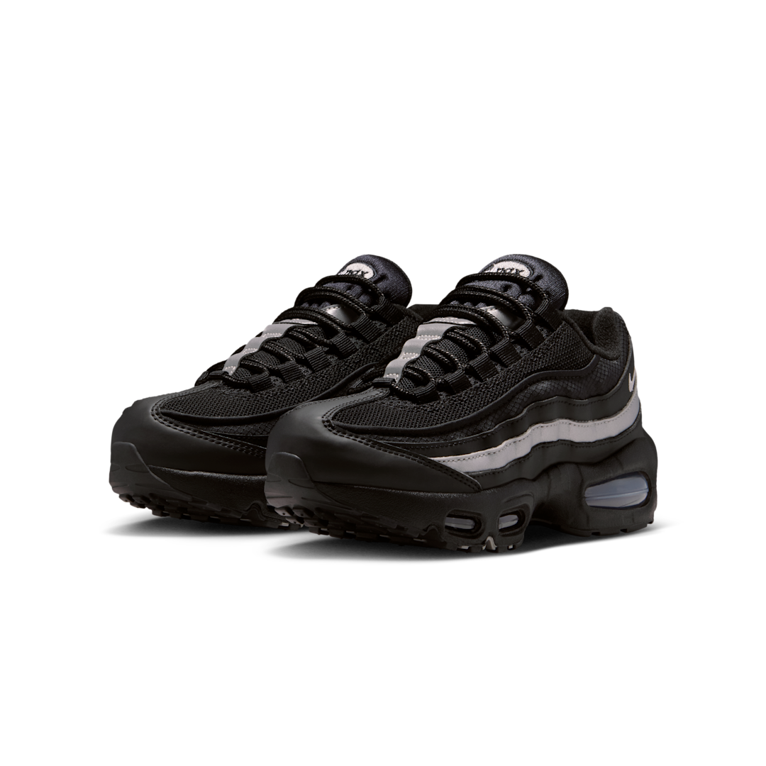Nike Air Max 95 Black White Metallic Silver, Black/Black/White/Metallic Silver (II4130-013)