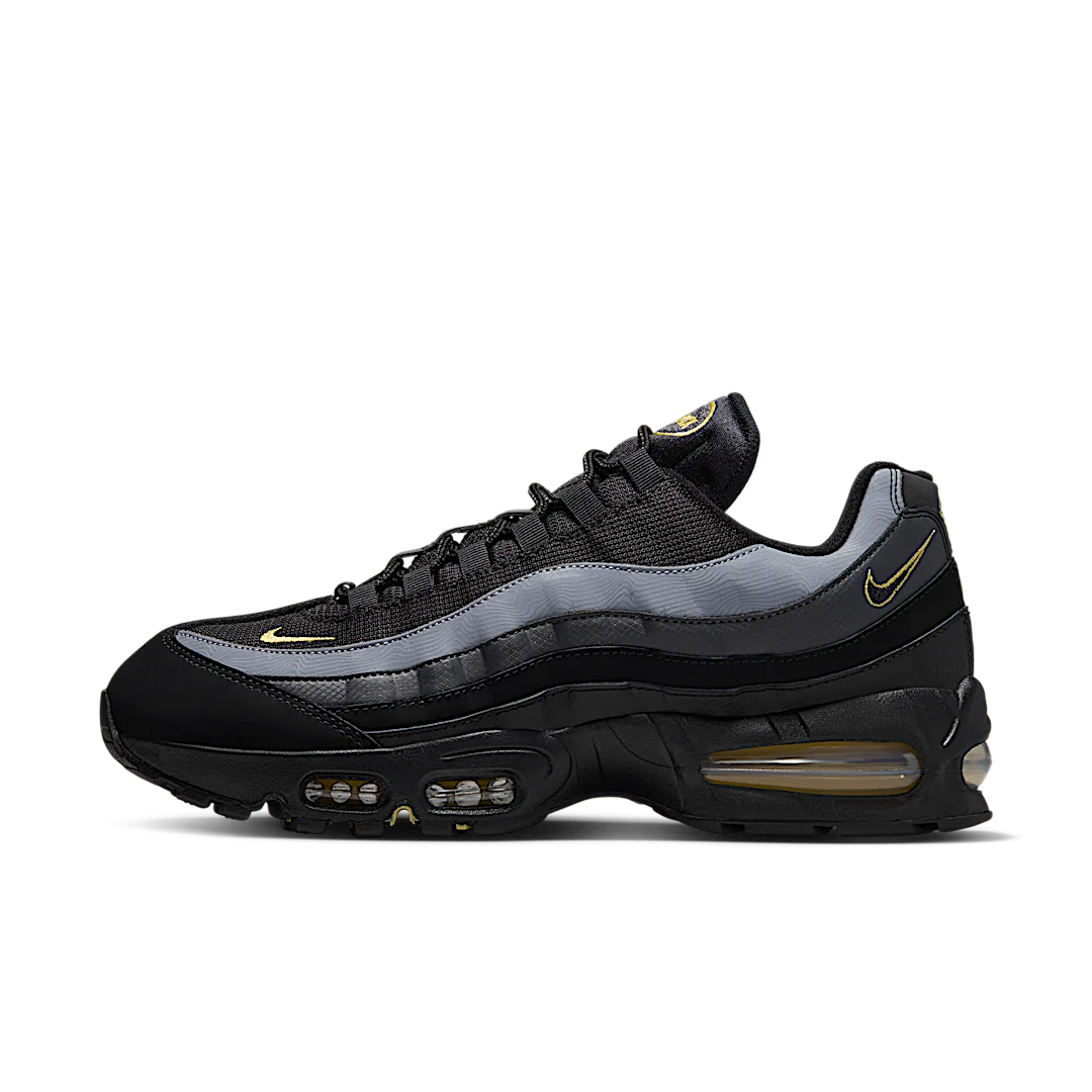 Nike Air Max 95 OG Big Bubble Batman, Black/Buff Gold/Anthracite/Black (IB7682-002)