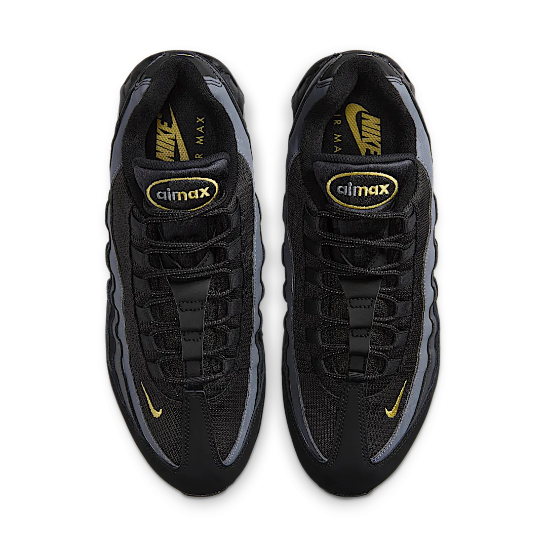 Nike Air Max 95 OG Big Bubble Batman, Black/Buff Gold/Anthracite/Black (IB7682-002)