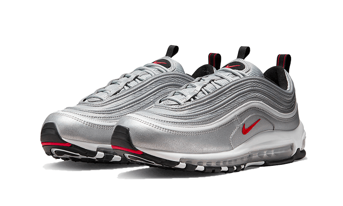 Nike Air Max 97 OG Silver Bullet (2022), Metallic Silver/University Red-Black-White (DM0028-002)