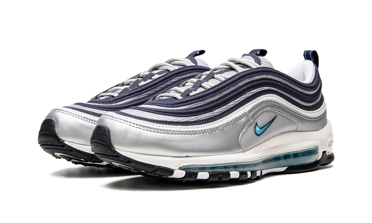 Nike Air Max 97 Metallic Silver Chlorine Blue