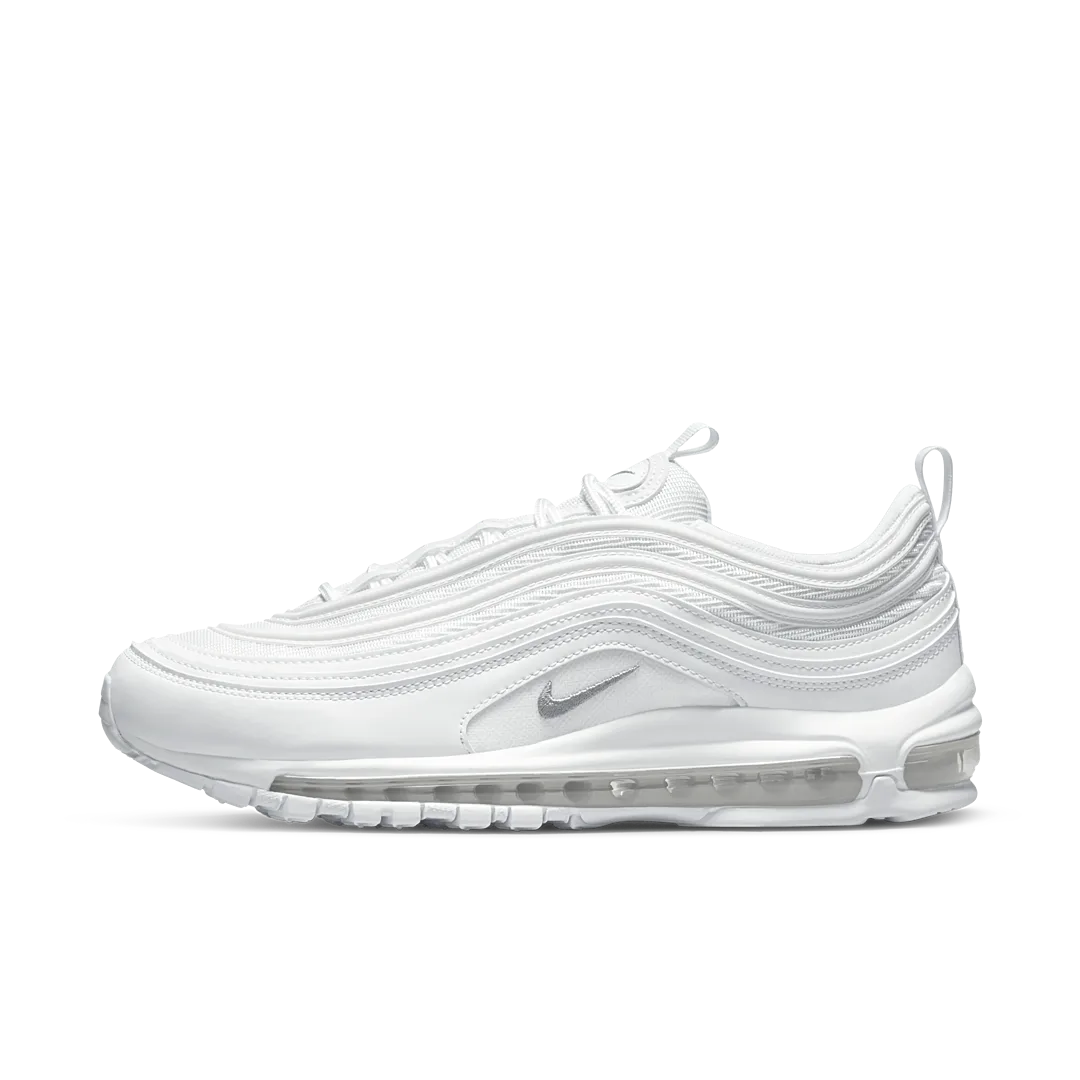 Nike Air Max 97 Triple White Wolf Grey, White/Wolf Grey-Black (921826-101)