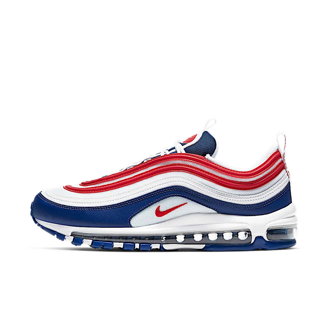 Nike Air Max 97 USA (2020), White/Obsidian-University Red (CW5584-100)