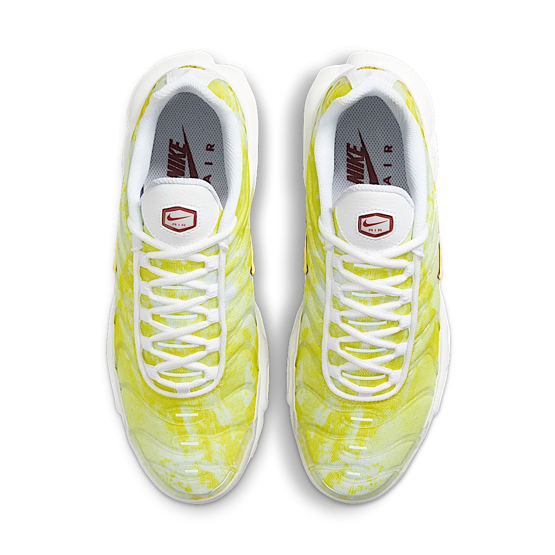 Nike Air Max Plus Lemon Wash, White/Football Grey/Dark Team Red/Light Laser Orange (FZ4348-100)